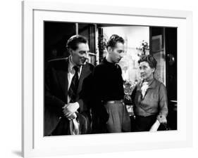 Romance by Paris by JeanBoyer with Jean tissier, Charles Trenet and Sylvie, 1941 (b/w photo)-null-Framed Photo