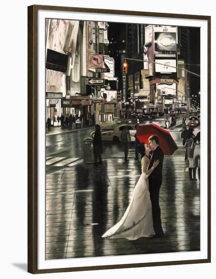 Romance in New York (detail)-Pierre Benson-Framed Art Print