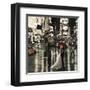 Romance in New York-Pierre Benson-Framed Art Print