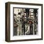 Romance in New York-Pierre Benson-Framed Art Print