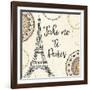 Romance in Paris I-Veronique Charron-Framed Art Print