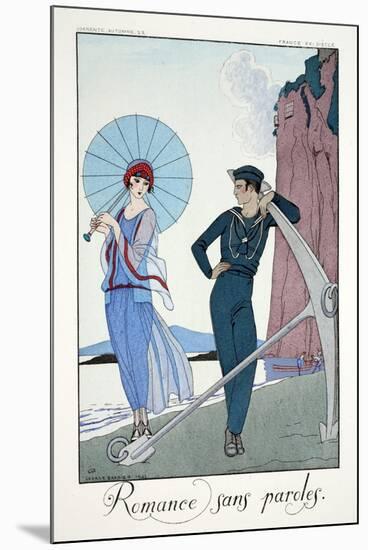 Romances Sans Paroles, from 'Falbalas and Fanfreluches, Almanach des Modes-Georges Barbier-Mounted Giclee Print