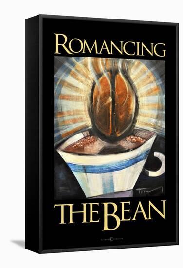 Romancing the Bean Poster-Tim Nyberg-Framed Stretched Canvas