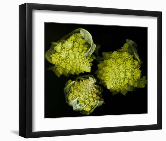 Romanesco Vegetable Fractal-null-Framed Art Print