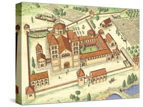 Romanesque Abbey, Model-Fernando Aznar Cenamor-Stretched Canvas