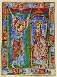 Albani Psalter, Annunciation, 1121-1146-Romanesque-Framed Giclee Print