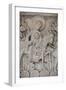 Romanesque bas-relief of the Flight into Egypt, capital of Saint-Lazare Cathedral-Godong-Framed Photographic Print