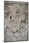 Romanesque bas-relief of the Flight into Egypt, capital of Saint-Lazare Cathedral-Godong-Mounted Photographic Print