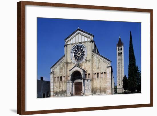 Romanesque Basilica of St. Zeno-null-Framed Giclee Print