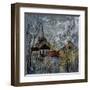 Romanesque Church In Celles Belgium-Pol Ledent-Framed Art Print