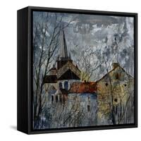 Romanesque Church In Celles Belgium-Pol Ledent-Framed Stretched Canvas