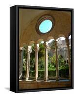 Romanesque Cloister, Franciscan Monastery, Dubrovnik, Croatia-Lisa S. Engelbrecht-Framed Stretched Canvas