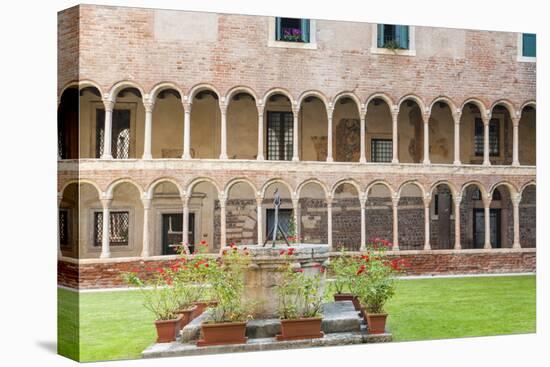 Romanesque Cloister-Nico-Stretched Canvas