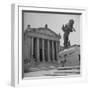 Romanesque Columns and Designs Decorating the Exterior of the University of Oklahoma Law School-Cornell Capa-Framed Premium Photographic Print