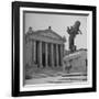 Romanesque Columns and Designs Decorating the Exterior of the University of Oklahoma Law School-Cornell Capa-Framed Premium Photographic Print
