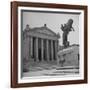 Romanesque Columns and Designs Decorating the Exterior of the University of Oklahoma Law School-Cornell Capa-Framed Premium Photographic Print