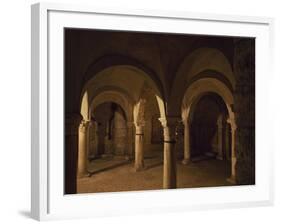 Romanesque Crypt in Brescia Cathedral, Brescia, Italy-null-Framed Giclee Print