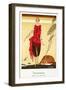 Romanesque - Design by Chez Jenny, 1919-21 (Pochoir Print)-Umberto Brunelleschi-Framed Giclee Print