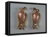 Romania, Apahida, Eagle Shaped Buckle, Gold and Gems from the Omharus Treasure, Found in 1969-null-Framed Stretched Canvas