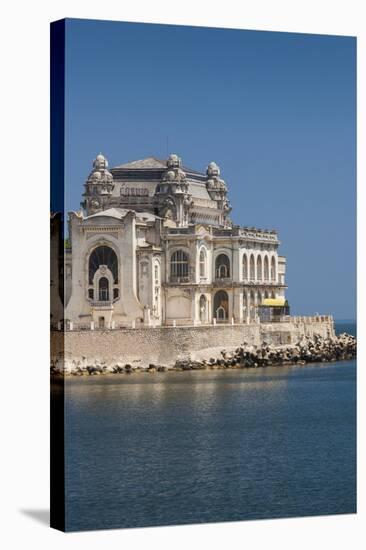 Romania, Black Sea Coast, Constanta, Constanta Casino Building-Walter Bibikow-Stretched Canvas