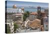 Romania, Black Sea Coast, Constanta, Elevated City View-Walter Bibikow-Stretched Canvas