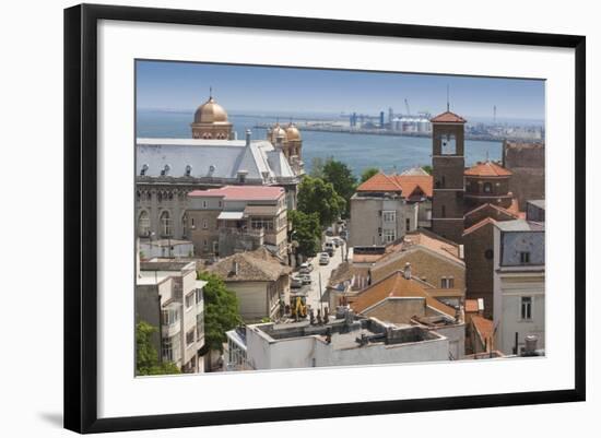 Romania, Black Sea Coast, Constanta, Elevated City View-Walter Bibikow-Framed Photographic Print