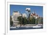 Romania, Black Sea Coast, Constanta, Tomis Tourist Port and Marina-Walter Bibikow-Framed Photographic Print