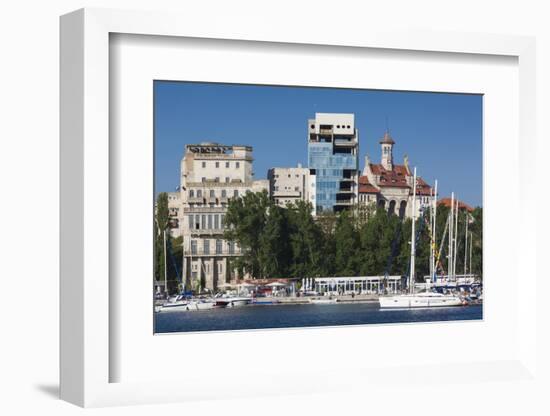 Romania, Black Sea Coast, Constanta, Tomis Tourist Port and Marina-Walter Bibikow-Framed Photographic Print
