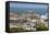 Romania, Black Sea Coast, Constanta, View with Constanta Casino-Walter Bibikow-Framed Stretched Canvas