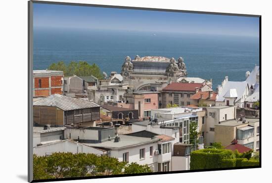 Romania, Black Sea Coast, Constanta, View with Constanta Casino-Walter Bibikow-Mounted Photographic Print