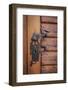 Romania, Brasov. Door handle, key hole.-Emily Wilson-Framed Photographic Print