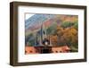 Romania, Brasov. Poarta Schei district. Clock Tower in autumn.-Emily Wilson-Framed Photographic Print