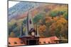 Romania, Brasov. Poarta Schei district. Clock Tower in autumn.-Emily Wilson-Mounted Photographic Print