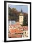 Romania, Brasov. Poarta Schei district., George Street. Clock Tower.-Emily Wilson-Framed Premium Photographic Print