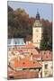 Romania, Brasov. Poarta Schei district., George Street. Clock Tower.-Emily Wilson-Mounted Premium Photographic Print