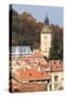 Romania, Brasov. Poarta Schei district., George Street. Clock Tower.-Emily Wilson-Stretched Canvas