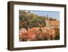 Romania, Brasov. Poarta Schei district., George Street. Clock Tower.-Emily Wilson-Framed Photographic Print