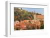 Romania, Brasov. Poarta Schei district., George Street. Clock Tower.-Emily Wilson-Framed Photographic Print