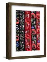 Romania. Brasov. Traditional stitching and embroidery.-Emily Wilson-Framed Photographic Print