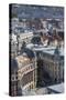 Romania, Bucharest, Buildings in Lipscani, Old Town, Elevated View-Walter Bibikow-Stretched Canvas