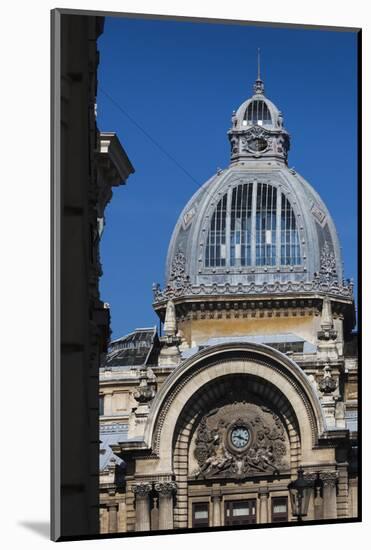 Romania, Bucharest, Lipscani Old Town, Cec Bank Palace Building-Walter Bibikow-Mounted Photographic Print