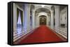 Romania, Bucharest, Palace of Parliament, Hallway Interior-Walter Bibikow-Framed Stretched Canvas