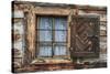 Romania, Bucovina, Campulung Moldovenesc, Craftsman's house window.-Emily Wilson-Stretched Canvas