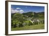 Romania, Bucovina Region, Bucovina Monasteries, Sucevita, Sucevita Monastery-Walter Bibikow-Framed Photographic Print