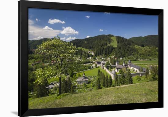 Romania, Bucovina Region, Bucovina Monasteries, Sucevita, Sucevita Monastery-Walter Bibikow-Framed Photographic Print