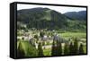 Romania, Bucovina, Sucevita. Looking Down on Sucevita Monastery-Katie Garrod-Framed Stretched Canvas