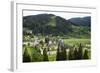 Romania, Bucovina, Sucevita. Looking Down on Sucevita Monastery-Katie Garrod-Framed Photographic Print