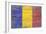 Romania Country Flag - Barnwood Painting-Lantern Press-Framed Art Print