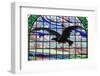 Romania, Crisana, Oradea, Black Eagle Arcade, Stained Glass Window-Walter Bibikow-Framed Photographic Print