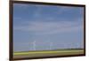 Romania, Danube River Delta, Bestepe, Farm Fields and Windmills-Walter Bibikow-Framed Photographic Print